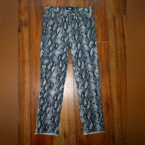 PAIGE Snakeskin Hoxton Slim Women's Jeans Size 27